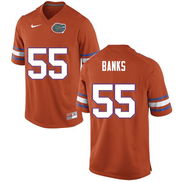 Men #55 Noah Banks Florida Gators College Football Jerseys Orange